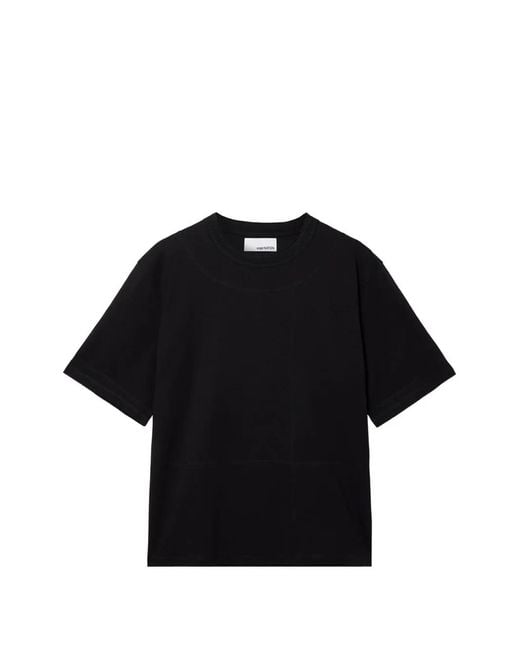 SAGE NATION Black Cross Stitch Short-Sleeve T-Shirt