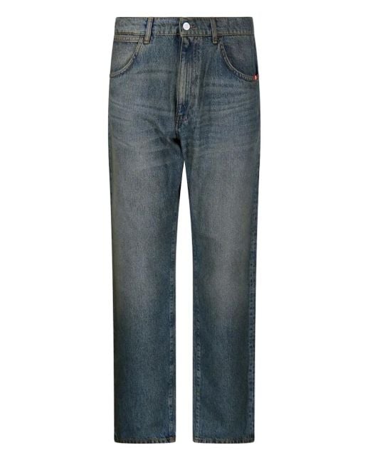 メンズ AMISH ストレートジーンズ Blue