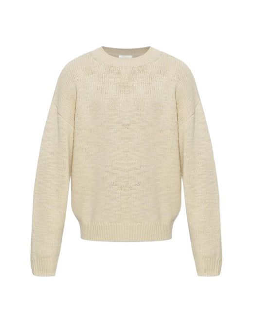 Isabel Marant White Karl Ribbed-Trim Sweater for men