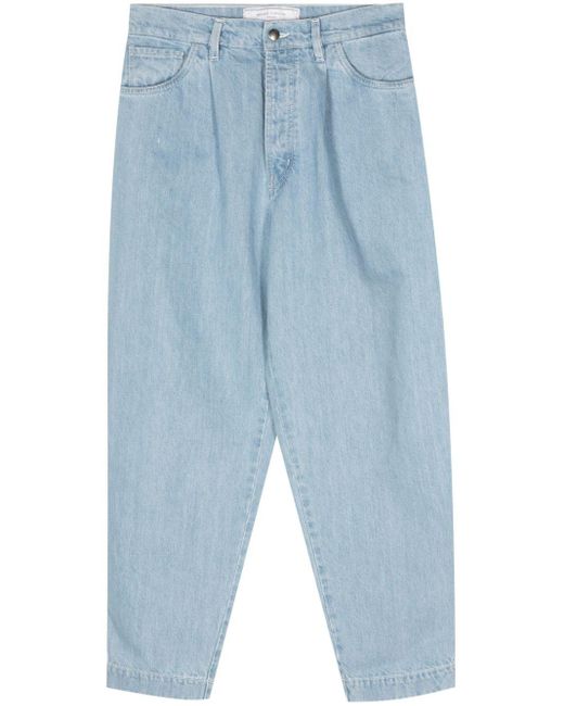 Societe Anonyme Jap Jeans Met Toelopende Pijpen in het Blue