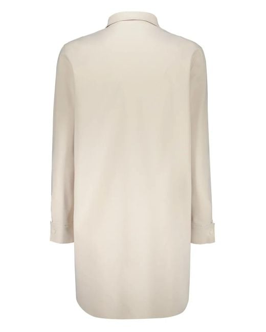 Moorer Natural Vanda Buttoned Coat