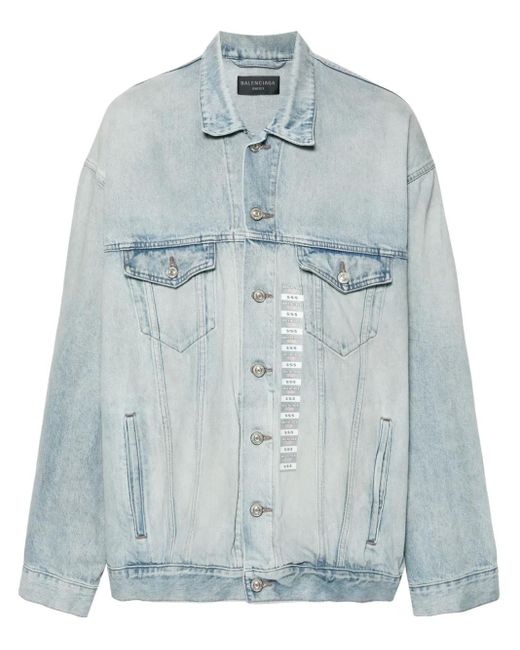 Balenciaga Denim Jackets in het Blue
