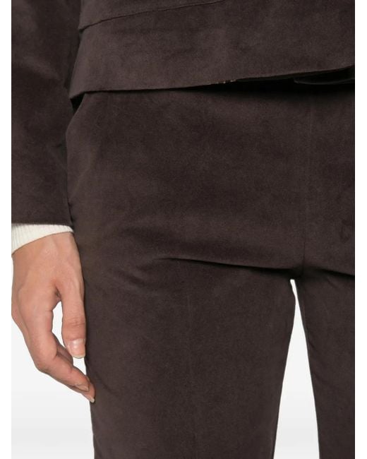 Whyci Black Turn-Up Cuff Trousers