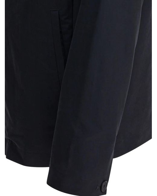 Vince Blue Button-Cuff Zip-Front Jacket for men