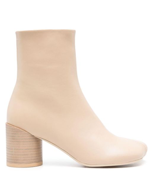 MM6 by Maison Martin Margiela Natural Anatomic 70mm Ankle Boots