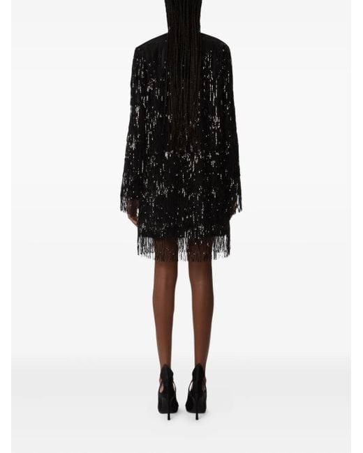 Nina Ricci スパンコールトリム ミニドレス Black