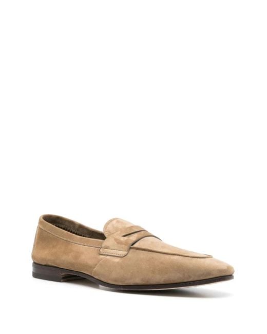 Henderson Brown Suede Loafers for men
