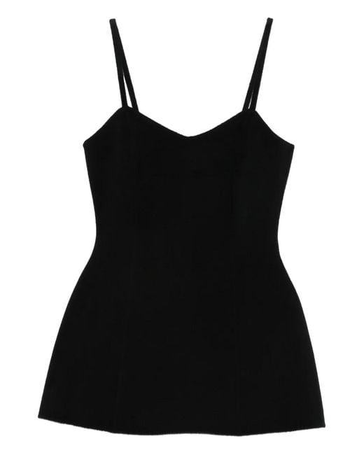Top Tipo Bustier Con Doble Cara Rohe de color Black