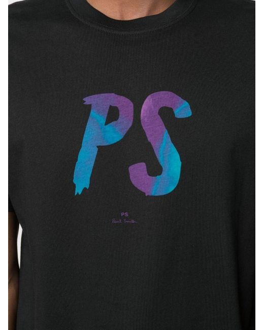 メンズ Ps By Paul Smith ロゴ Tシャツ ブラック Lyst