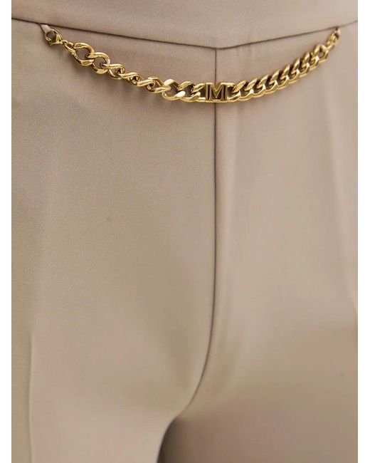 MARCIANO BY GUESS Natural Ella Chain-Detail Trousers