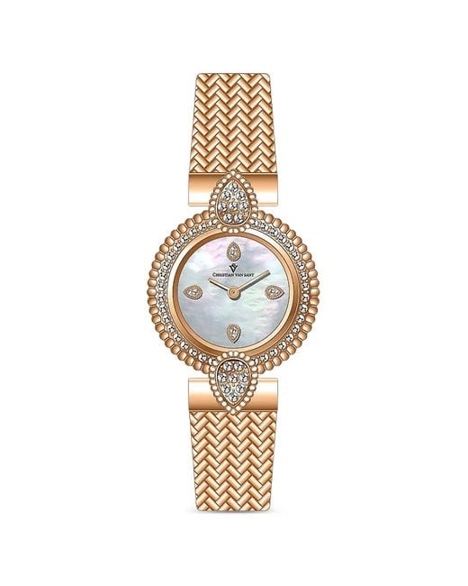 Christian Van Sant Metallic Round-Case 23Mm Watch
