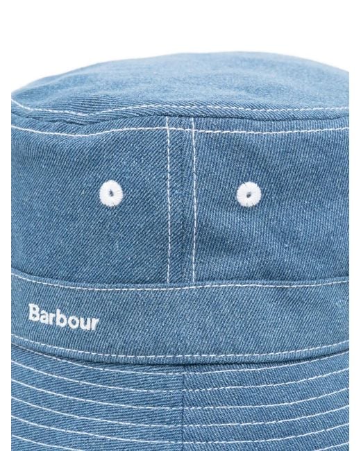 Barbour Blue Grindle Bucket Hat for men