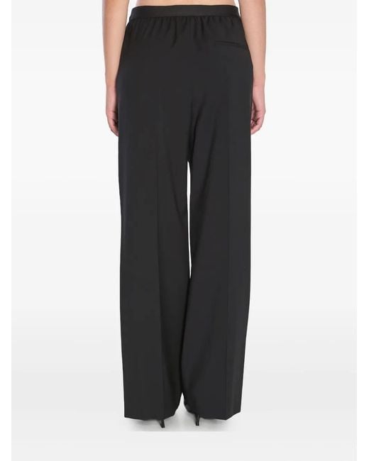 Loewe Black Logo Wool Trousers