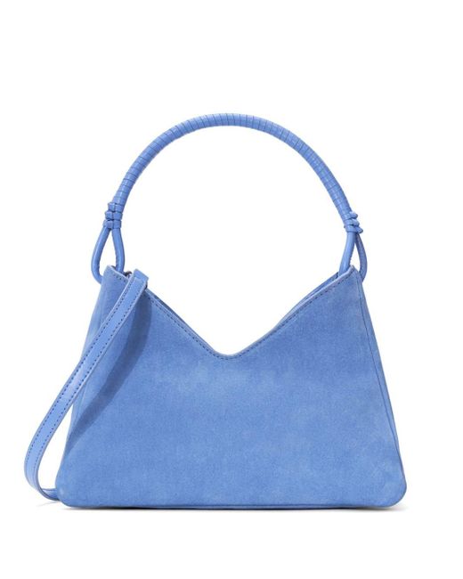 Staud Blue Valerie Suede Shoulder Bag