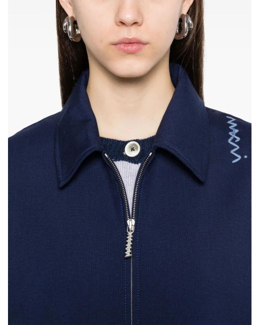 Marni Blue Virgin Wool Gilet