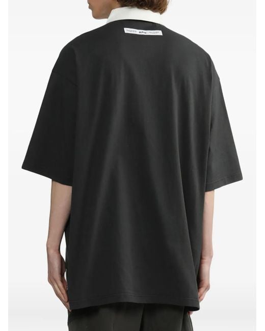 メンズ Alpha Industries ストライプ ポロシャツ Black