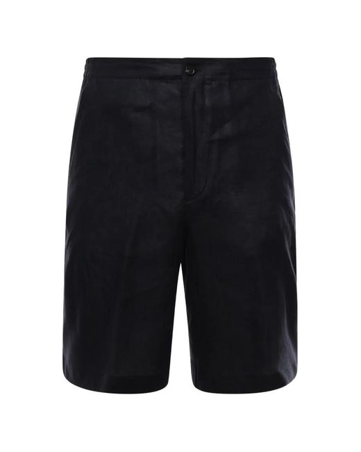 Loro pianaハーフパンツ Loro Piana メンズ ブラック ボタン ショートパンツの通販はau PAY