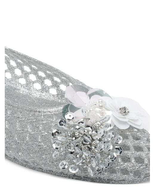HEAVENLY JELLY Gray Ballet Flats