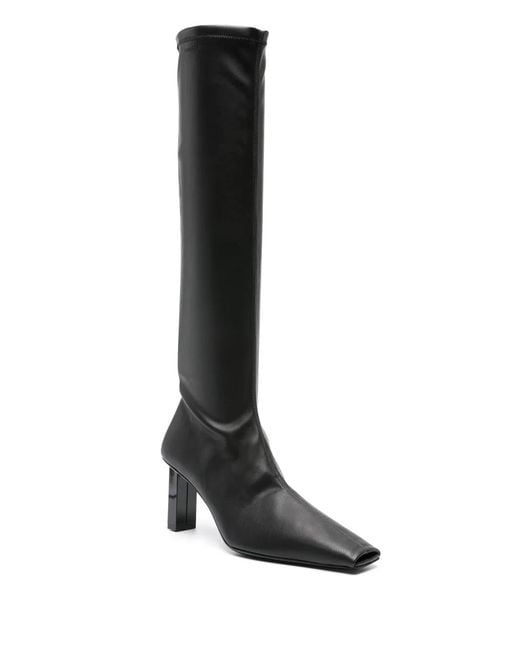 Courreges Black Boots Ac Charm