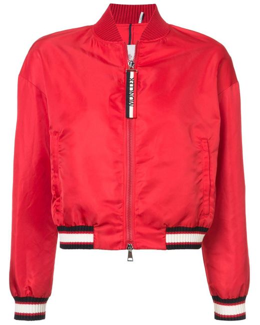 Moncler Red Actinote Bomber Jacket