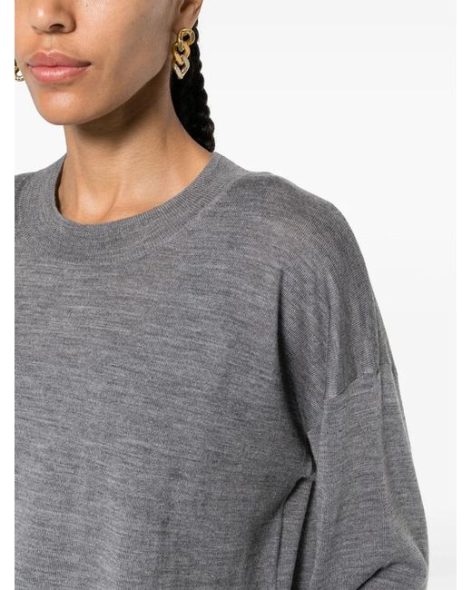 P.A.R.O.S.H. Gray Fine-Knit Jumper