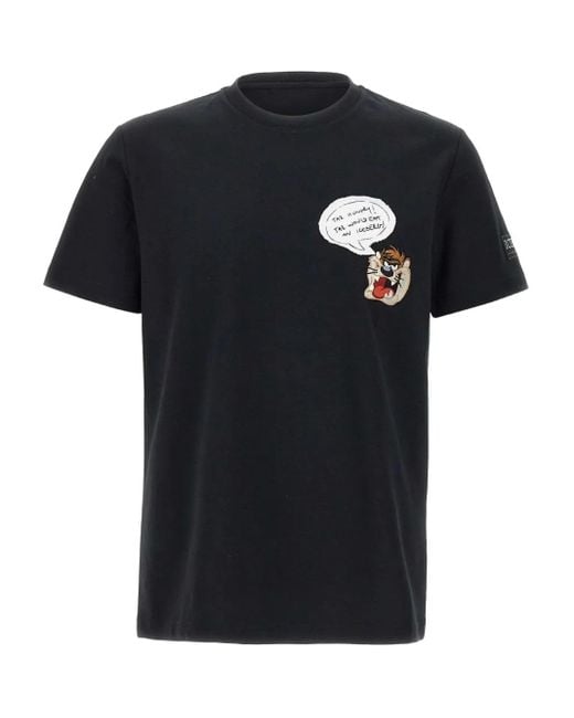 Iceberg Black Logo-Patch T-Shirt for men