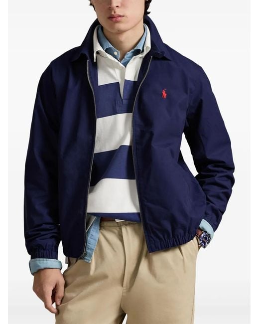 Polo Ralph Lauren Blue Windbreacker Jacket for men