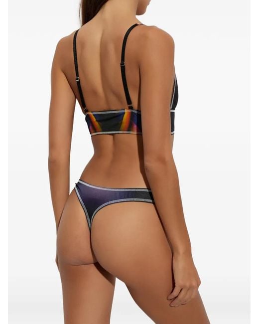 DSquared² Blue Printed Bra