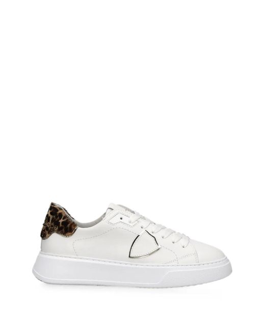 Philippe Model White Temple Sneakers