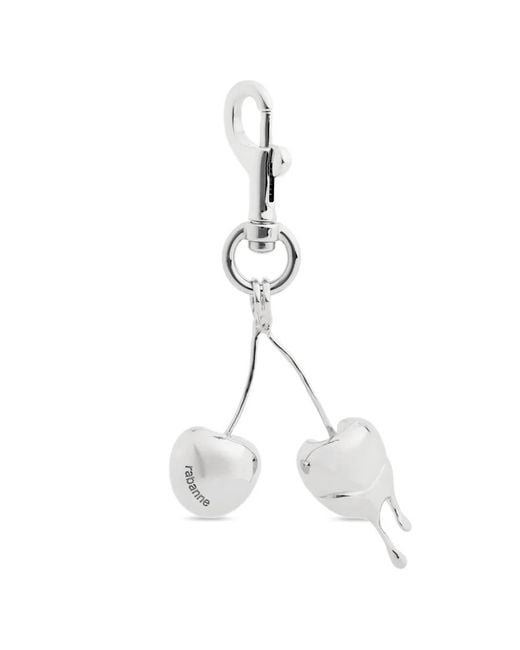 Rabanne White Pendentif Cerise