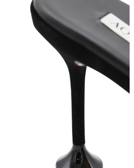 Aquazzura Black 85Mm Peep-Toe Heeled Sandals