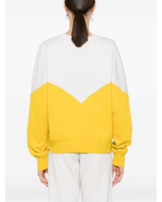 Isabel Marant Yellow Houston Sweatshirt mit Rundhalsausschnitt