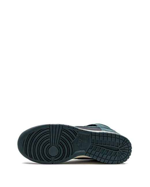 Nike Green Dunk High Retro Premium Shoes for men