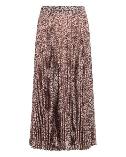 Farm Rio Brown Baby Leopard Skirt