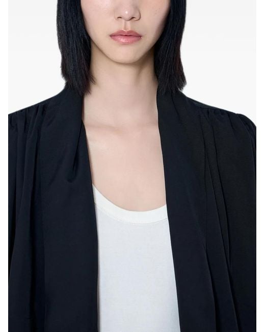 Chloé Blue Draped Gathered Jacket