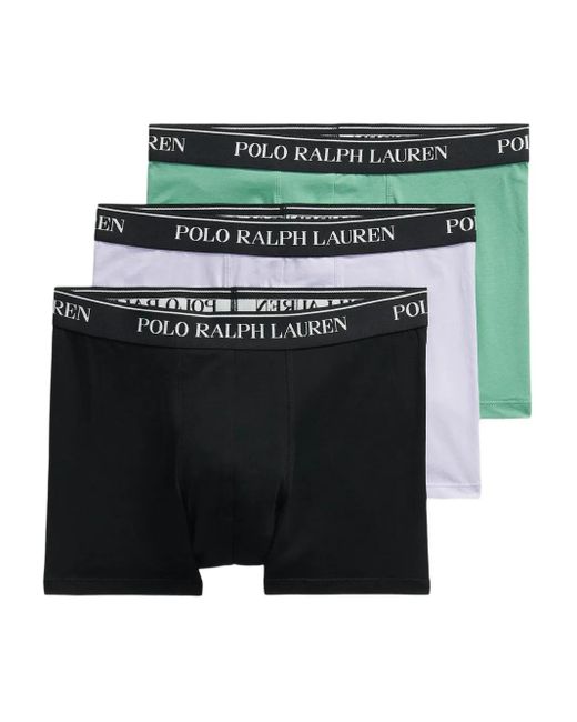 Polo Ralph Lauren Drie Boxershorts Met Logoband in het Green voor heren