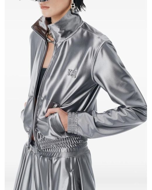 Alexander Wang Satijnen Trainingsbroek in het White