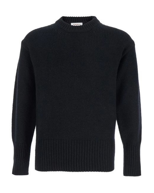 Kangra Blue Crew-Neck Sweater for men