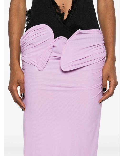Christopher Esber Pink Encompassed Midi Skirt