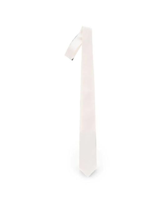 Corbata Lisa Corneliani de hombre de color White