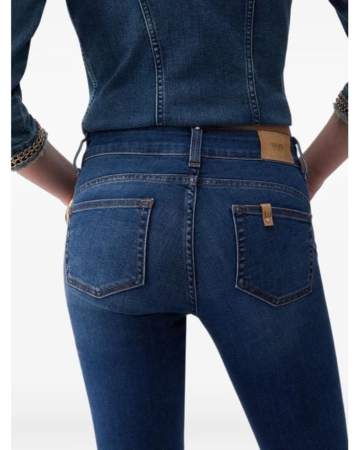 Liu Jo Blue Dark Denim Explosion Jean Pant
