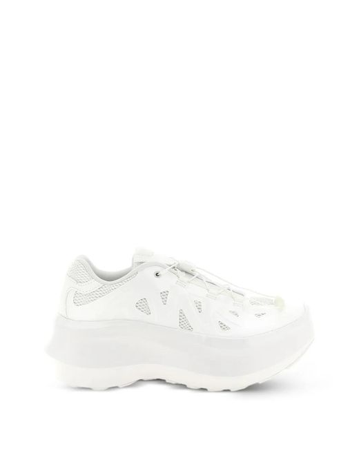Comme des Garçons White X Salomon Xt-Whisper Platform Sneakers