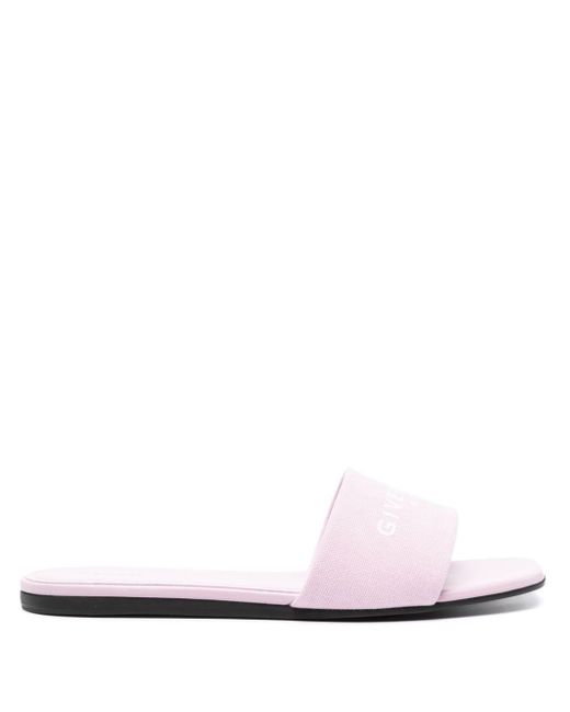 Givenchy Slippers Met Logoprint in het Pink