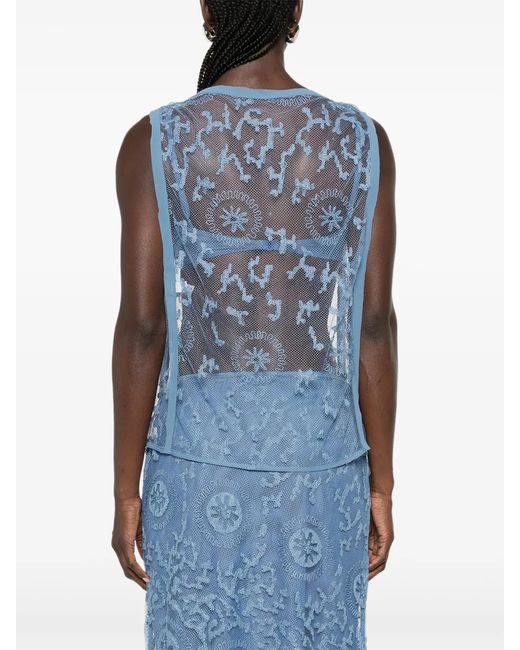 Sir Blue Leif Mesh Top