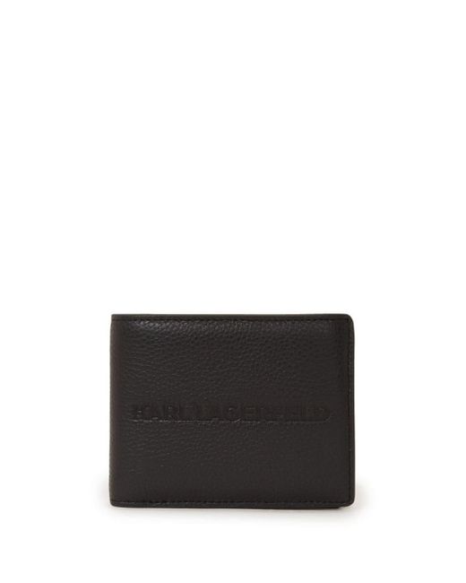 Karl Lagerfeld Black K-essential Leather Wallet for men