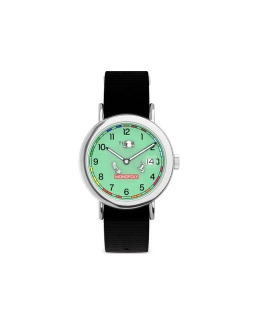 Reloj Weekender de 37 mm de x Monopoly Timex de color Green