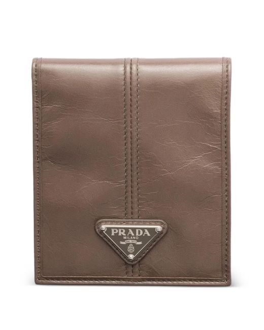 Prada Brown Leather Wallet for men