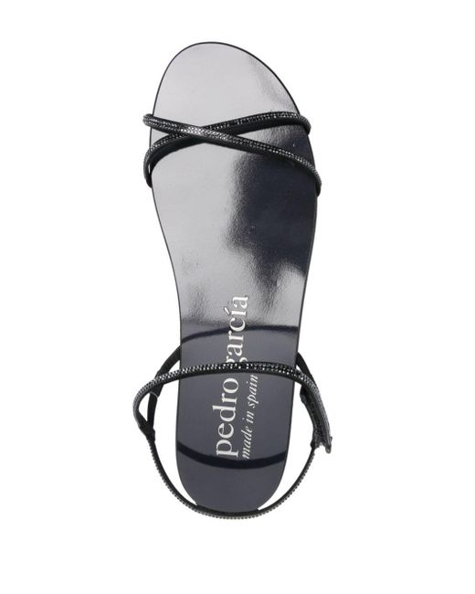 Panie crystal-embellished sandals Pedro Garcia de color White