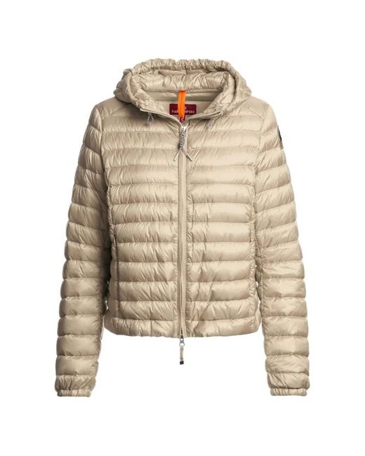 Parajumpers Natural Hooded Quilted Jacket