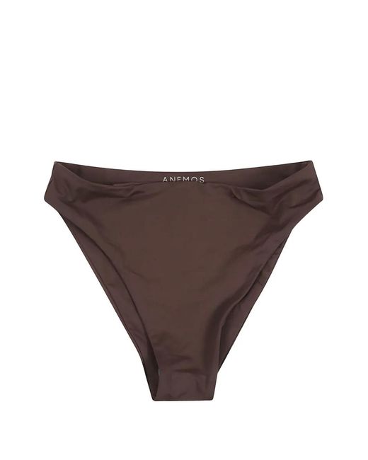 Anemos Brown High-Waisted Bikini Bottoms